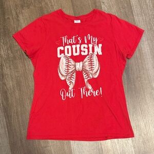 Port and Company Red Graphic Baseball Ter